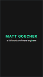 Mobile Screenshot of mattgoucher.com